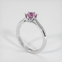 0.94 Ct. Pink Sapphire Ring, 10K White Gold 2