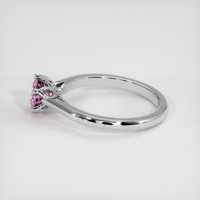 0.94 Ct. Pink Sapphire Ring, 10K White Gold 4