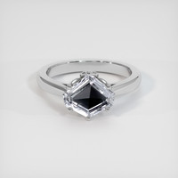 2.02 Ct. White Sapphire Ring, 10K White Gold 1
