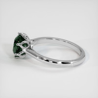 2.17 Ct. Green Sapphire Ring, 10K White Gold 4