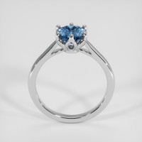 1.27 Ct. Greyish Blue Sapphire Ring, 14K White Gold 3