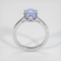 3.27 Ct. Bluish Purple Sapphire Ring, 14K White Gold 3