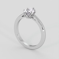 1.44 Ct. Purplish Pink Sapphire Ring, 14K White Gold 2