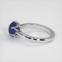 2.17 Ct. Blue Sapphire Ring, 18K White Gold 4