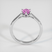 0.88 Ct. Pink Sapphire Ring, 18K White Gold 3
