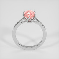 2.77 Ct. Padparadscha Sapphire Ring, 18K White Gold 3