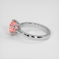 2.77 Ct. Padparadscha Sapphire Ring, 18K White Gold 4
