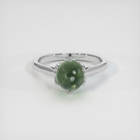 2.75 Ct. Sapphire Ring, 18K White Gold 1