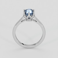 1.21 Ct. Blue Sapphire Ring, 18K White Gold 3