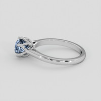 1.21 Ct. Blue Sapphire Ring, 18K White Gold 4