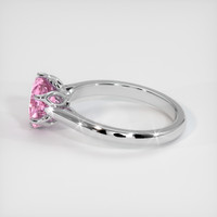 2.04 Ct. Pink Sapphire Ring, 18K White Gold 4