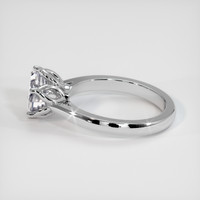 2.02 Ct. White Sapphire Ring, 18K White Gold 4