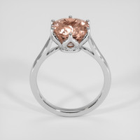 3.95 Ct. Padparadscha Sapphire Ring, 18K White Gold 3