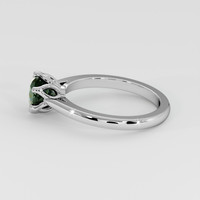 1.55 Ct. Bluish Green Sapphire Ring, 18K White Gold 4