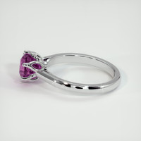 2.65 Ct. Pinkish Purple Sapphire Ring, 18K White Gold 4