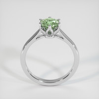 0.89 Ct. Green Sapphire Ring, 18K White Gold 3