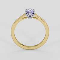 1.02 Ct. Violet Sapphire Ring, 14K White & Yellow 3