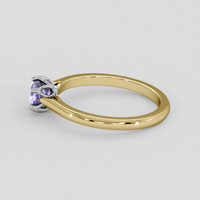 1.02 Ct. Violet Sapphire Ring, 14K White & Yellow 4
