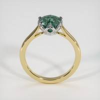 2.44 Ct. Bluish Green Sapphire Ring, 14K White & Yellow 3