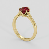 1.74 Ct. Red Garnet Ring, 10K Yellow Gold 2