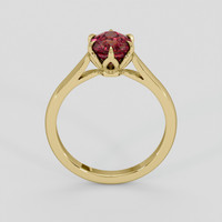 1.74 Ct. Red Garnet Ring, 10K Yellow Gold 3