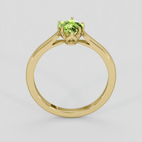 0.77 Ct. Yellowish Green Peridot Ring, 10K Yellow Gold 3