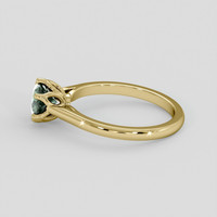 1.28 Ct. Bluish Green Sapphire Ring, 10K Yellow Gold 4
