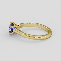 1.16 Ct. Purplish Blue Sapphire Ring, 10K Yellow Gold 4
