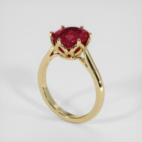 3.36 Ct. Ruby Ring, 14K Yellow Gold 2