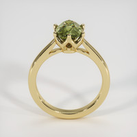2.04 Ct. Green Sapphire Ring, 14K Yellow Gold 3