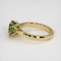 2.04 Ct. Green Sapphire Ring, 14K Yellow Gold 4