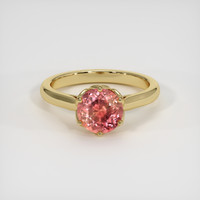 1.67 Ct. Padparadscha Sapphire Ring, 14K Yellow Gold 1