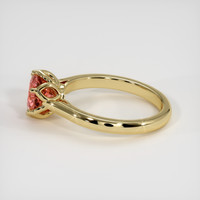 1.67 Ct. Padparadscha Sapphire Ring, 14K Yellow Gold 4
