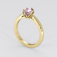 1.63 Ct. Purplish Pink Sapphire Ring, 14K Yellow Gold 2