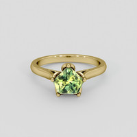 1.60 Ct. Bi Color Sapphire Ring, 14K Yellow Gold 1