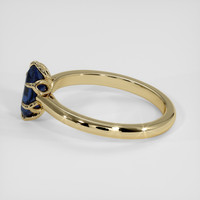1.19 Ct. Blue Sapphire Ring, 14K Yellow Gold 4