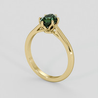 1.25 Ct. Green Sapphire Ring, 14K Yellow Gold 2