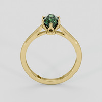 1.25 Ct. Green Sapphire Ring, 14K Yellow Gold 3