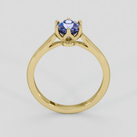 1.16 Ct. Purplish Blue Sapphire Ring, 14K Yellow Gold 3