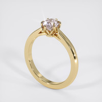 1.25 Ct. Pinkish Purple Sapphire Ring, 14K Yellow Gold 2