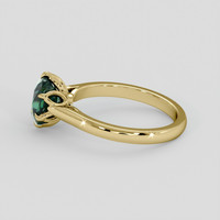 2.02 Ct. Bluish Green Sapphire Ring, 14K Yellow Gold 4