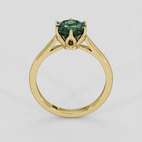 1.66 Ct. Green Sapphire Ring, 14K Yellow Gold 3