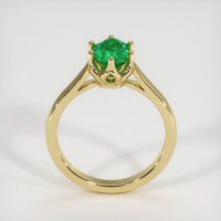 1.05 Ct. Emerald Ring, 18K Yellow Gold 3