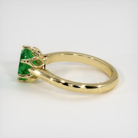 1.05 Ct. Emerald Ring, 18K Yellow Gold 4