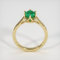 1.03 Ct. Emerald Ring, 18K Yellow Gold 3