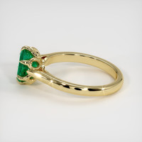 1.02 Ct. Emerald Ring, 18K Yellow Gold 4