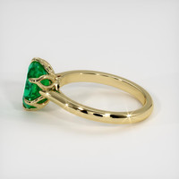 1.92 Ct. Emerald Ring, 18K Yellow Gold 4