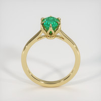 1.16 Ct. Emerald Ring, 18K Yellow Gold 3