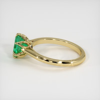 1.16 Ct. Emerald Ring, 18K Yellow Gold 4