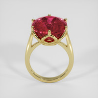 22.49 Ct. Red Rubellite Tourmaline Ring, 18K Yellow Gold 3